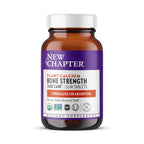 New Chapter Bone Strength Take Care Supplement, 120 Slim Tablets | Clinically Studied Plant Calcium from Red Marine Algae for Bone and Heart Health, Vegan, Organic and Gluten Free