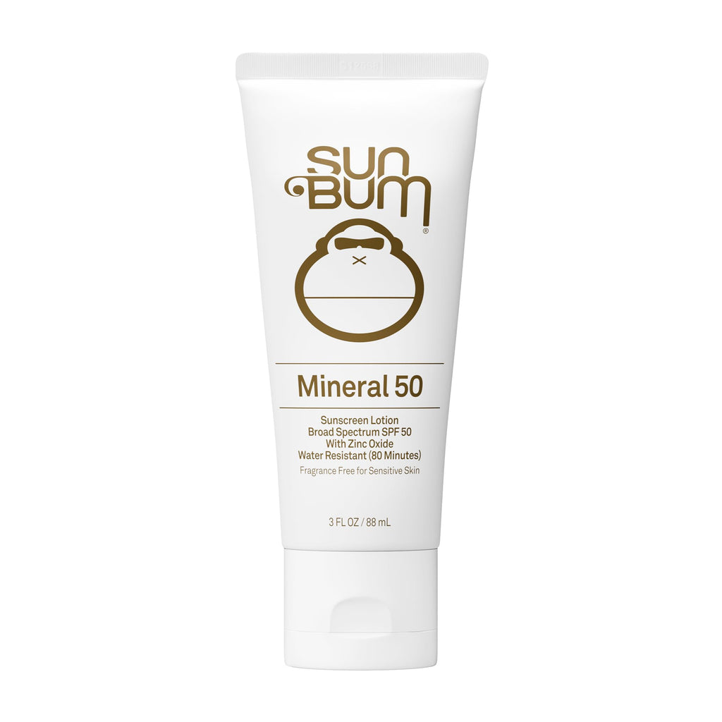 Sun Bum Mineral SPF 30 Sunscreen Body Lotion - Travel Size, 3 oz | Broad Spectrum Moisturizing Sunscreen, for Senative Skin, Vitamin E, Hawaii 104 Act Compliant (No Octinoxate & Oxybenzone)