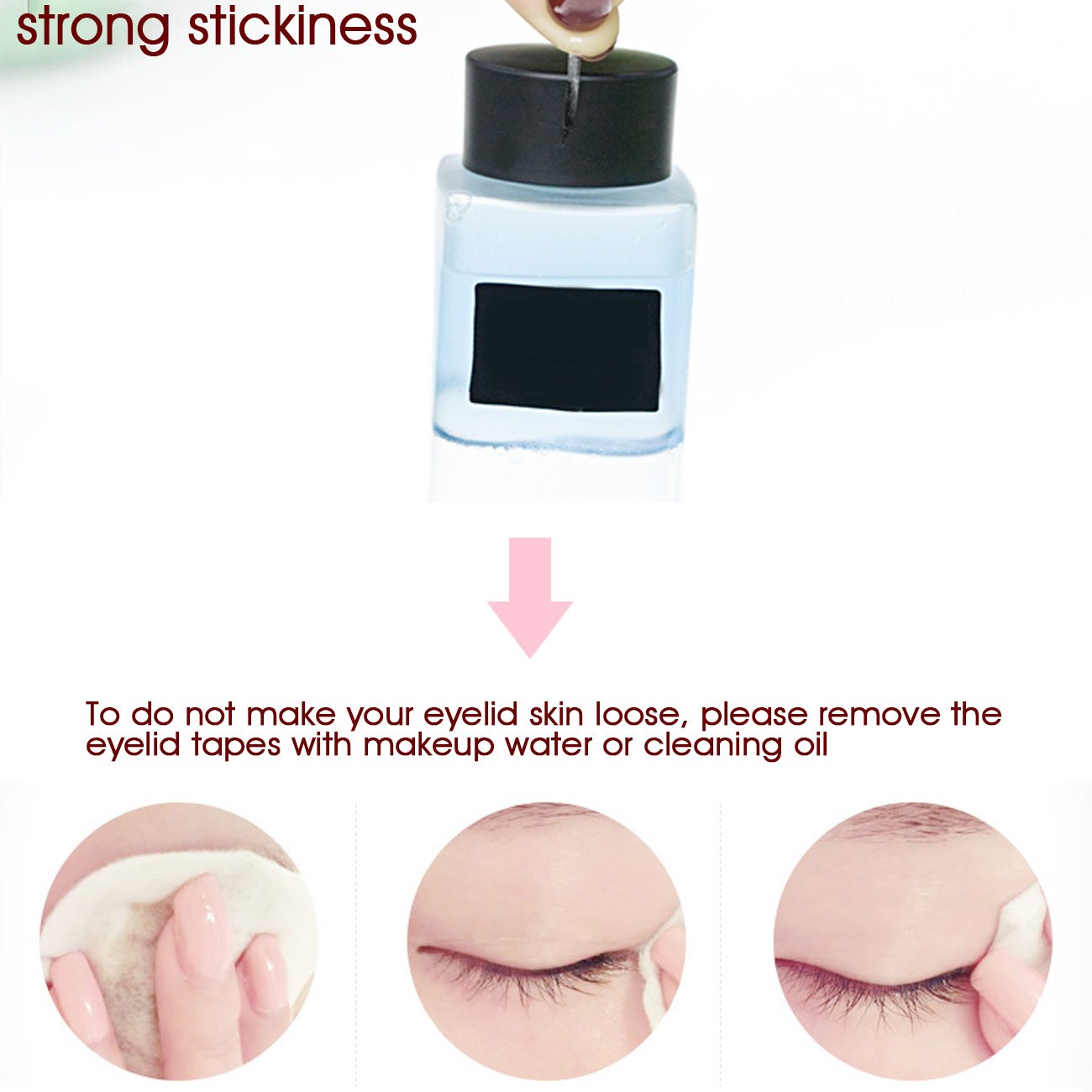 Buy now 3 Packs Ultra Invisible Two-Sided Sticky Double Eyelid Tapes Stickers, Medical-use Adhesive Fiber, Instant Eyelid Lift Without Surgery Perfect for Heavy Saggy, Hooded, Droopy, Uneven, Mono-eyelids at indiglob india