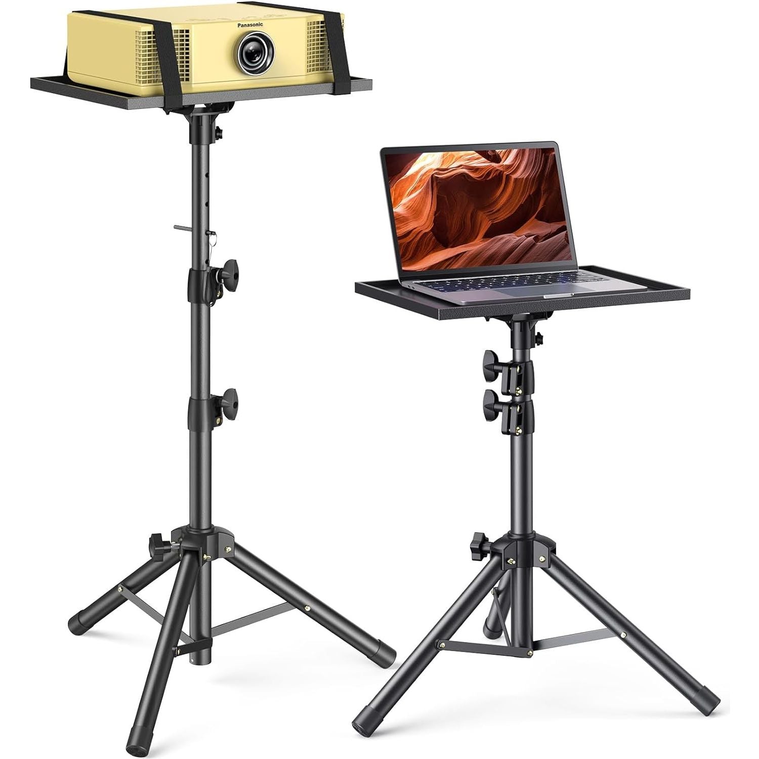 Buy now AMADA Projector Stand, Laptop Stand with Adjustable Height 22 to 36 inch, Heavy Duty Projector Mount as DJ Racks, Portable Projector Tripod Stand, Tall Floor Stand for Office, Home, Stage or Studio 26"-51" at indiglob india