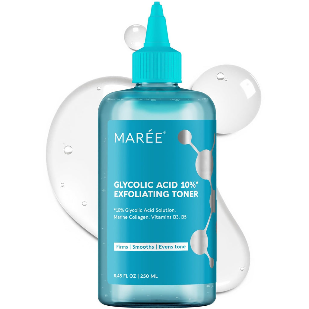 MAREE Pore Minimizer for Face Toner – Witch Hazel Toner with Niacinamide & Marine Collagen – Gentle Exfoliating Oil Control Facial Toner for Women – BHA Liquid Exfoliant – Alcohol Free Tonico Facial