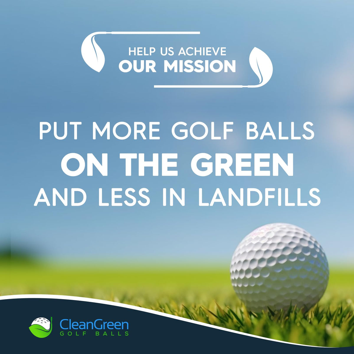 Clean Green Golf Balls - 48 Recycled Used Golf Balls in Good Condition
