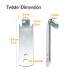 Buy now Fence Wire Twister for T Post Clips, Time Saver Barb Wire Fence Tools Easy to Use Strong Enough to Twist Any Fencing Wire (2 Pack) at indiglob india