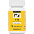 NovaFerrum Yay | Chewable Iron Supplement for Kids & Adults Ages 4 and Over | 18mg of Iron | 90 Servings | Sugar Free | Vegan | Gluten Free | Orange Flavor | For Ages 4+ | Sugar Free, Vegan, Gluten Free Certified | Orange Flavor | 90 Servings