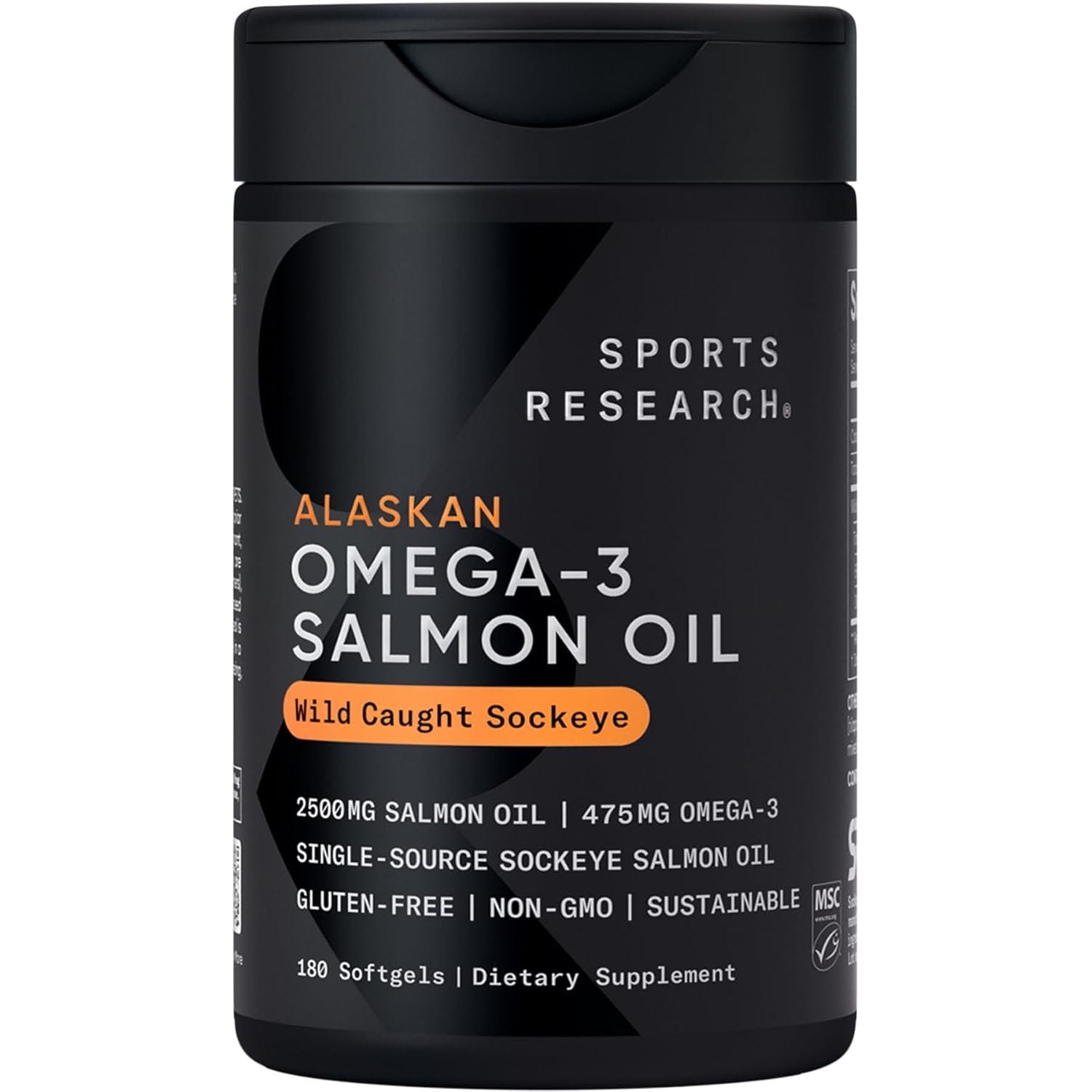Buy now Sports Research Triple Strength Omega 3 Fish Oil - Burpless Fish Oil Supplement w/EPA & DHA Fatty Acids from Single-Source Wild Alaskan Pollock - 1250 mg, 180 ct 180 Count (Pack of 1) Sockeye Salmon at indiglob india