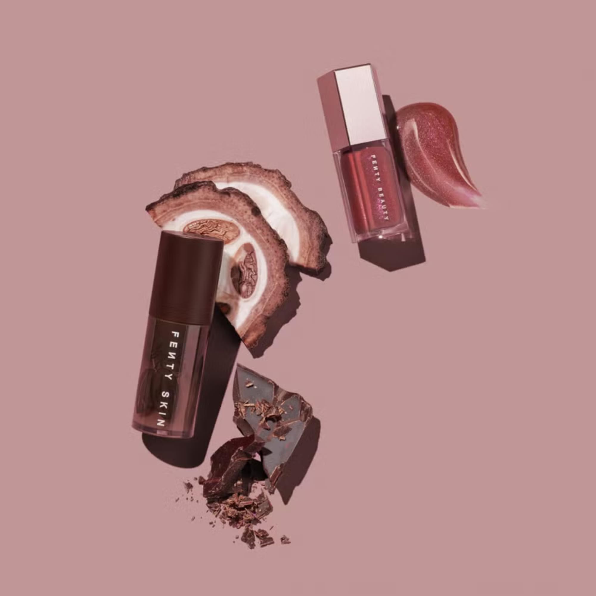 Buy now FENTY BEAUTY Chocolit Treatz - Lip Luminizer (.18 Fl Oz) + Lip Oil Duo (.19 Oz) at indiglob india