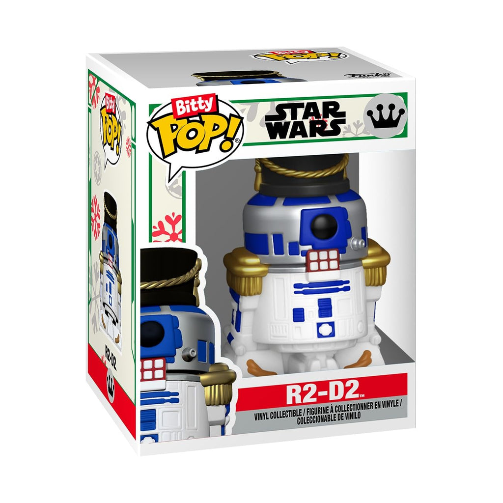 Celebrate the holidays with this original Funko Pop! Bitty Countdown Calendar featuring R2-D2 from Star Wars, designed for collectors.