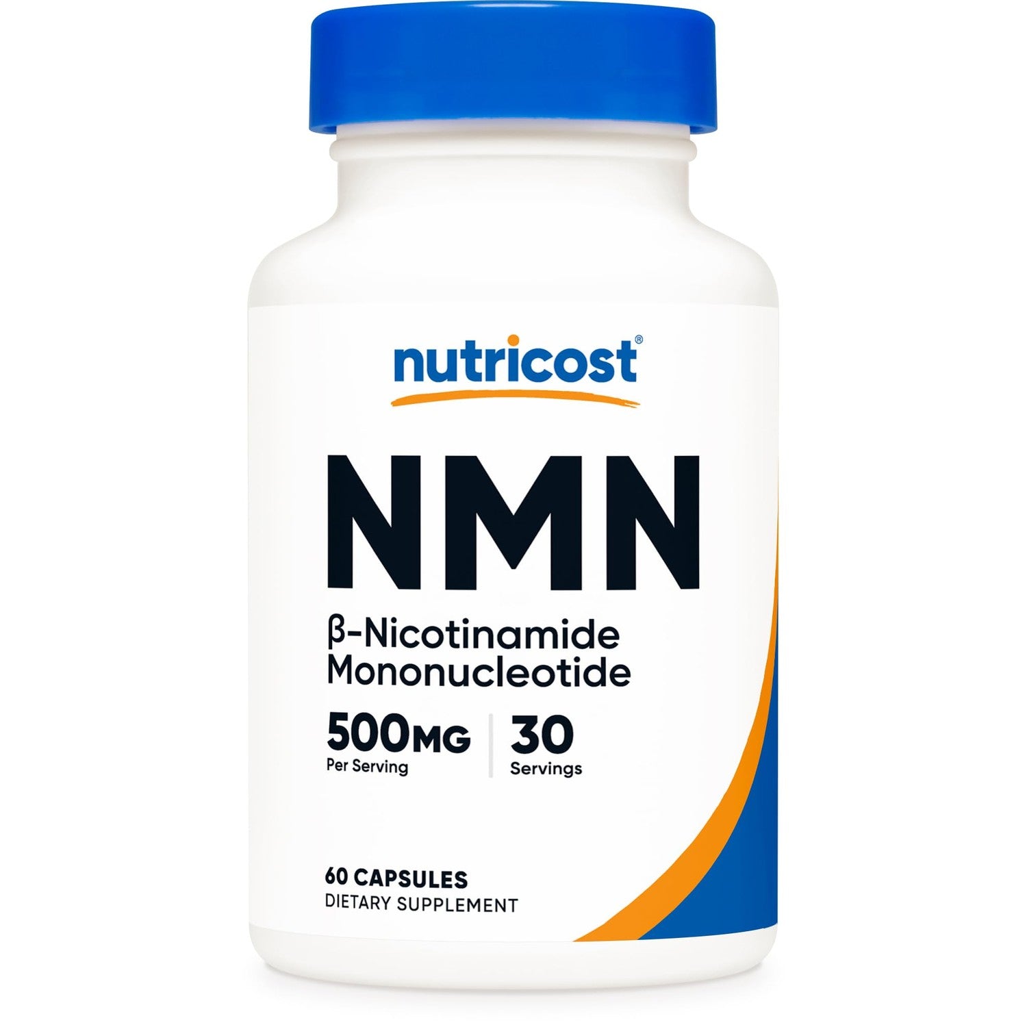 Nutricost NMN (Nicotinamide Mononucleotide) 500mg, 60 Capsules | Vegetarian Friendly, 30 Servings, Gluten Free, GMO Free