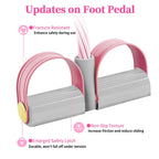 Pedal Resistance Band with Handle, Durable 6-Tube Exercise Bands