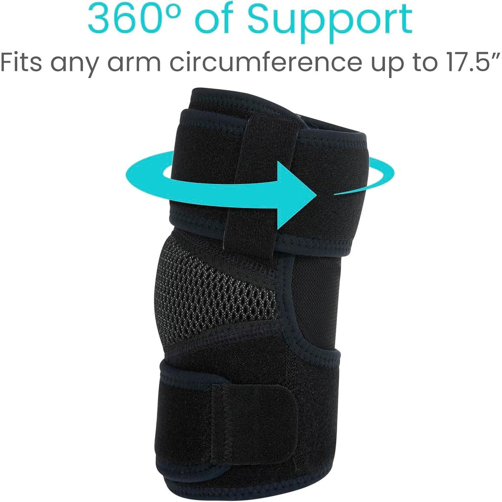 Buy now Vive Elbow Brace - Tennis Compression Sleeve - Wrap for Golfers, Bursitis, Left or Right Arm - Tendonitis Support Strap for Golf, Men and Women - Epicondylitis and Sports Recovery at indiglob india