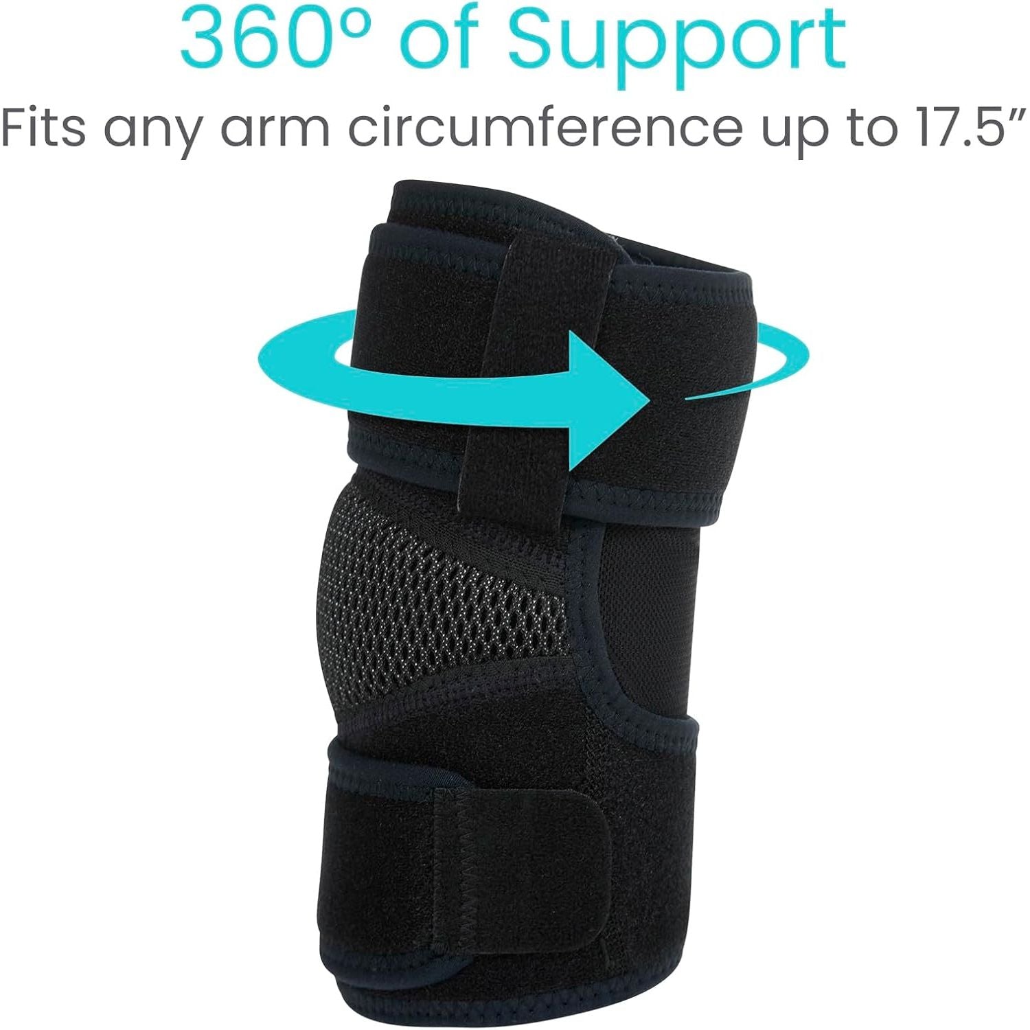 Buy now Vive Elbow Brace - Tennis Compression Sleeve - Wrap for Golfers, Bursitis, Left or Right Arm - Tendonitis Support Strap for Golf, Men and Women - Epicondylitis and Sports Recovery at indiglob india