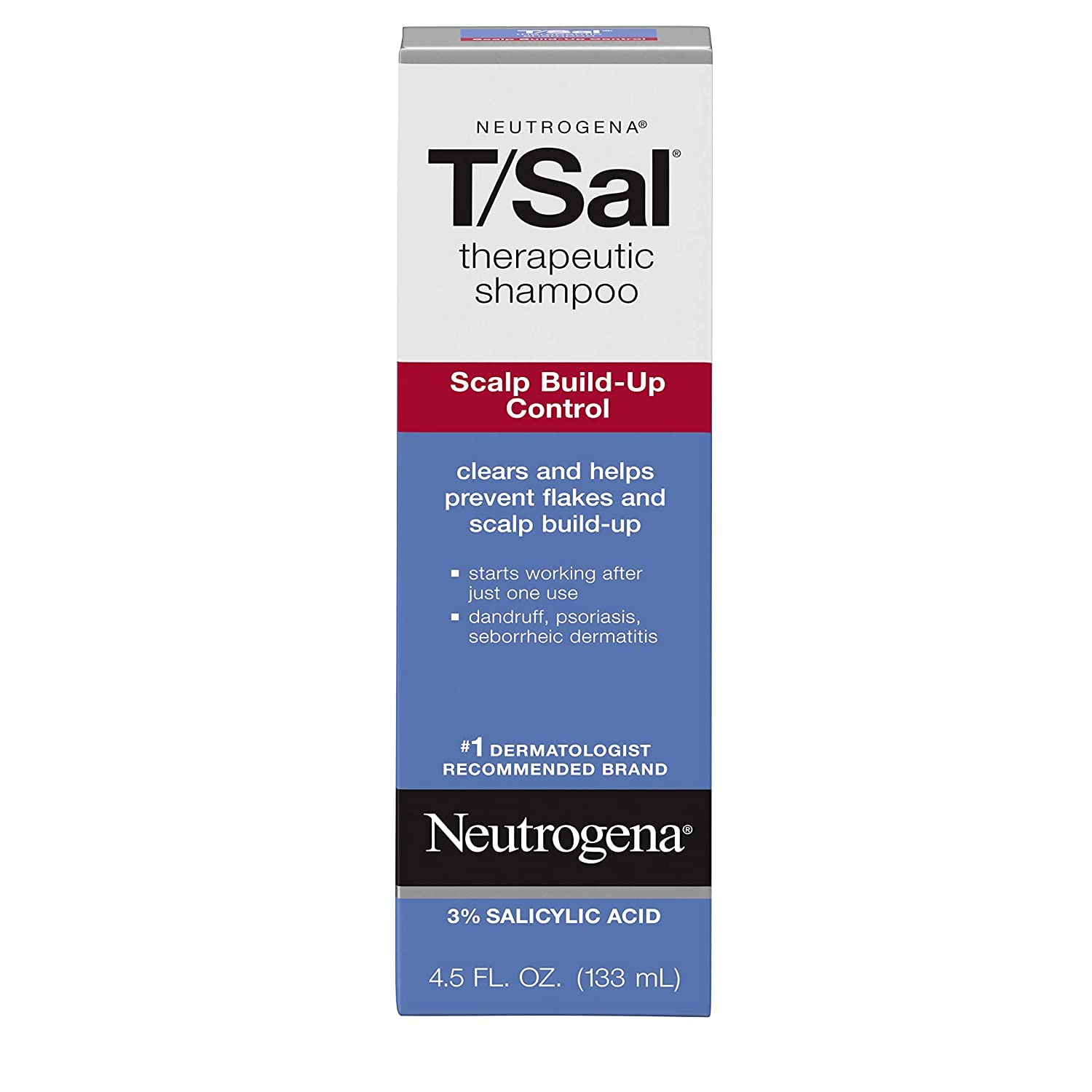 Buy now Neutrogena T/Sal Therapeutic Shampoo, Scalp Build-Up Control 4.5 oz, 130 fl oz 4.5 Fl Oz (Pack of 10) at indiglob india