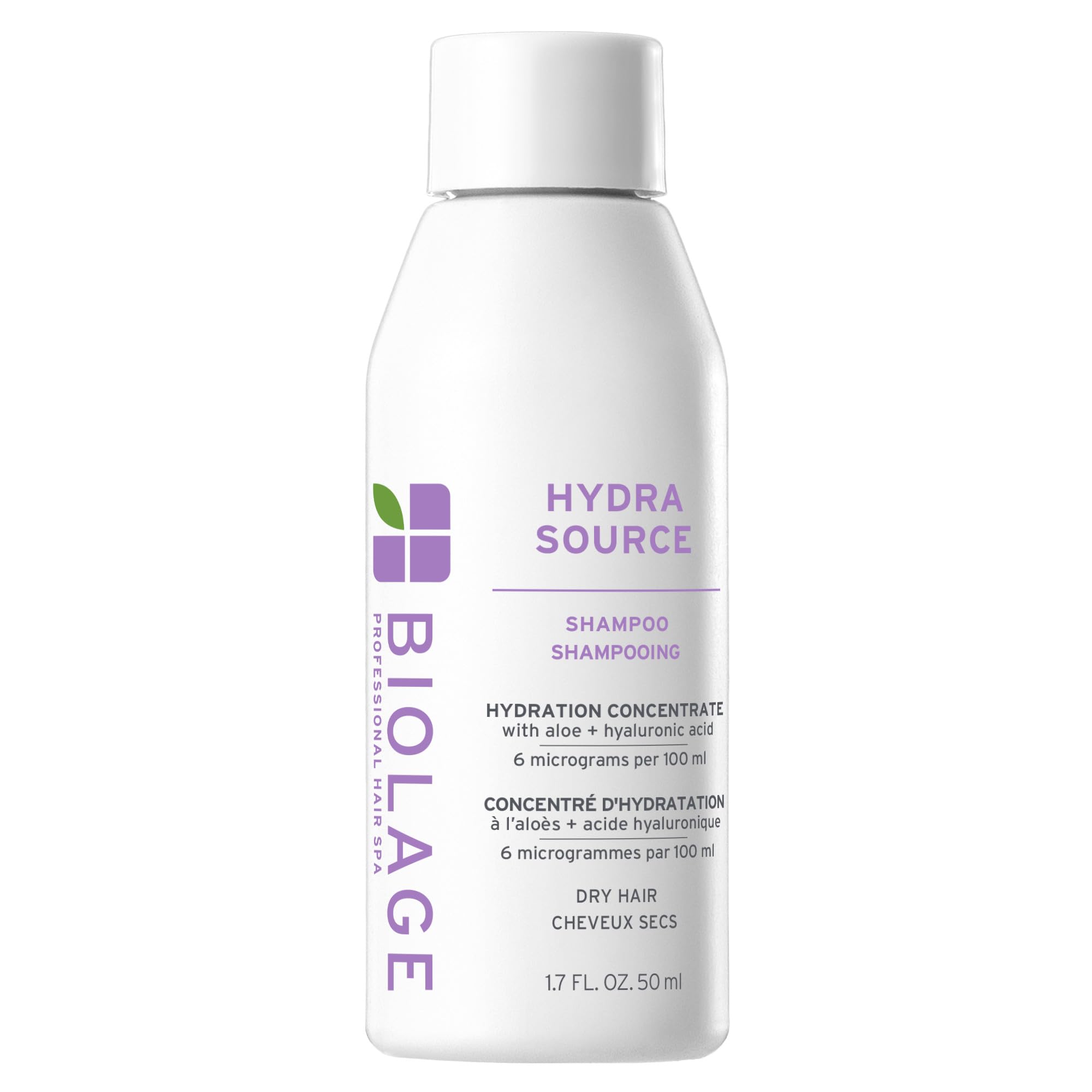 Biolage Hydra Source Shampoo – For Dry Hair | Aloe vera, hyaluronic acid, vegan, paraben-free, softens, moisturizes, adds shine