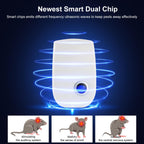 2026 Upgraded Ultrasonic Pest Control Repeller, Indoor Mouse Repellent for Rat, Mice, Rodent, Roach,Cockroach, Insect, Mosquito Electronic Plug in Pest Control 6 Packs
