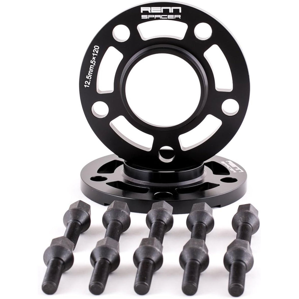 Buy now Renn Motorsport Wheel Spacers with Bolts Compatible with BMW F10 F22 F30 F32 F80 F82 2 Pieces 12.5MM at indiglob india