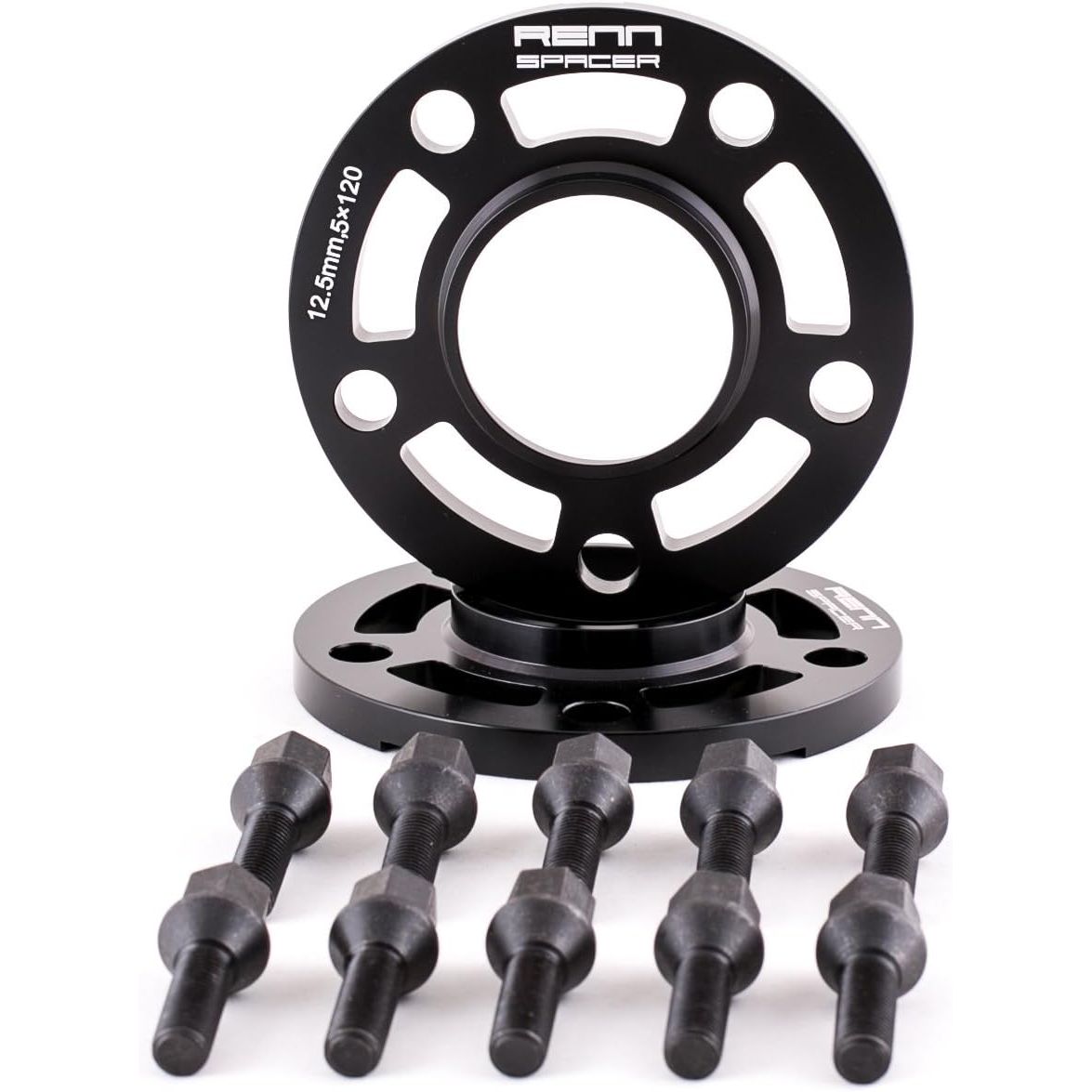 Buy now Renn Motorsport Wheel Spacers with Bolts Compatible with BMW F10 F22 F30 F32 F80 F82 2 Pieces 12.5MM at indiglob india