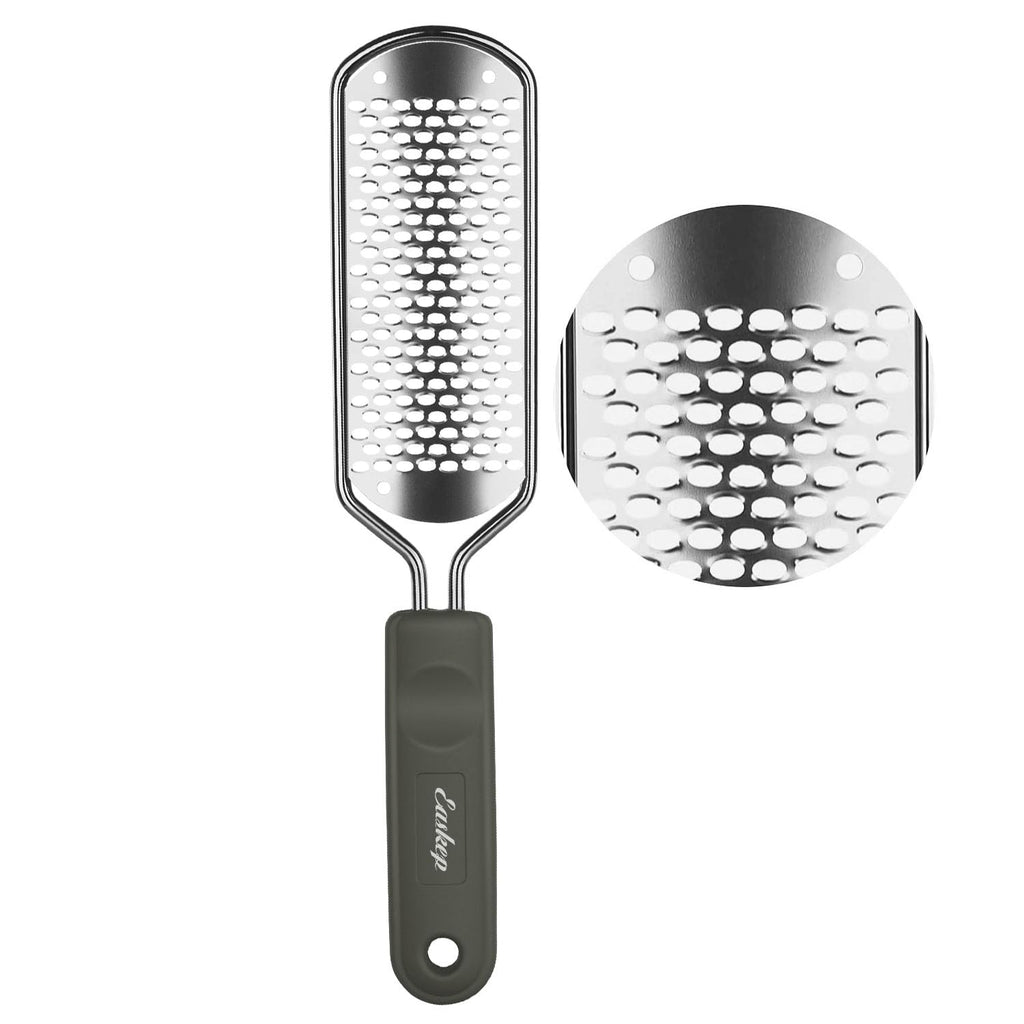 Foot File Foot Scrubber Pedicure - Callus Remover for Feet Easkep Professional Grater Rasp Foot Scraper Corns Callous Removers Cracked Dead Skin Remover for Dry and Wet Feet (Golden Set)