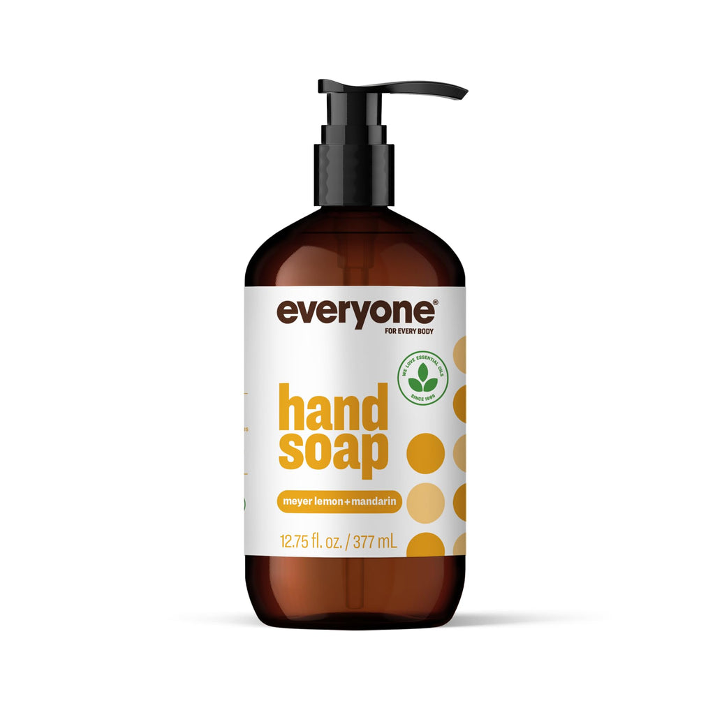 Everyone Liquid Hand Soap, 12.75 Ounce (Pack of 1), Meyer Lemon and Mandarin, made with Essential Oils for Kitchen and Bathroom