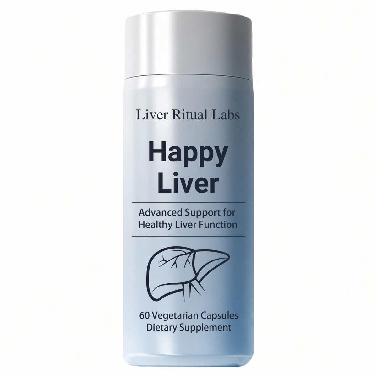 Ritual Labs Happy Liver Support, with Kudzu,Turmeric Herbal Support, Non-GMO, Gluten Free, 60 Capsules
