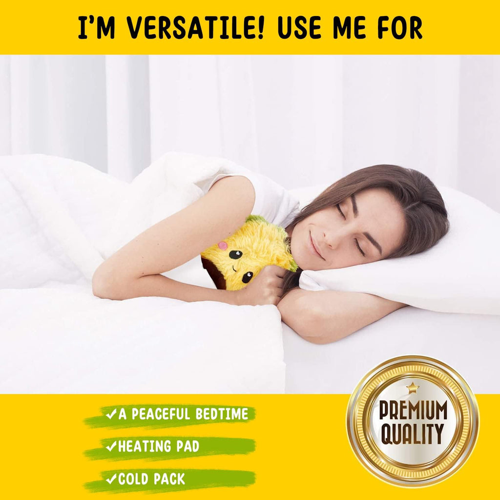 Buy now Happy Fuel Avocado Microwavable Unscented 1.5lbs Heating Pad For Women And Kids- Cute Soft Cozy Pillow Plush Heatable Warm Stuffed Animals- Kawaii Hot & Cold Plushie Food Toy - Avocado Gifts For Girls at indiglob india