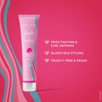 Cake Beauty x Barbie Curl Friend Defining Curl Cream - Bounce Curly Hair Styling Product & Anti Frizz Control Heat Protectant for Hair Detangler – Cruelty Free & Vegan