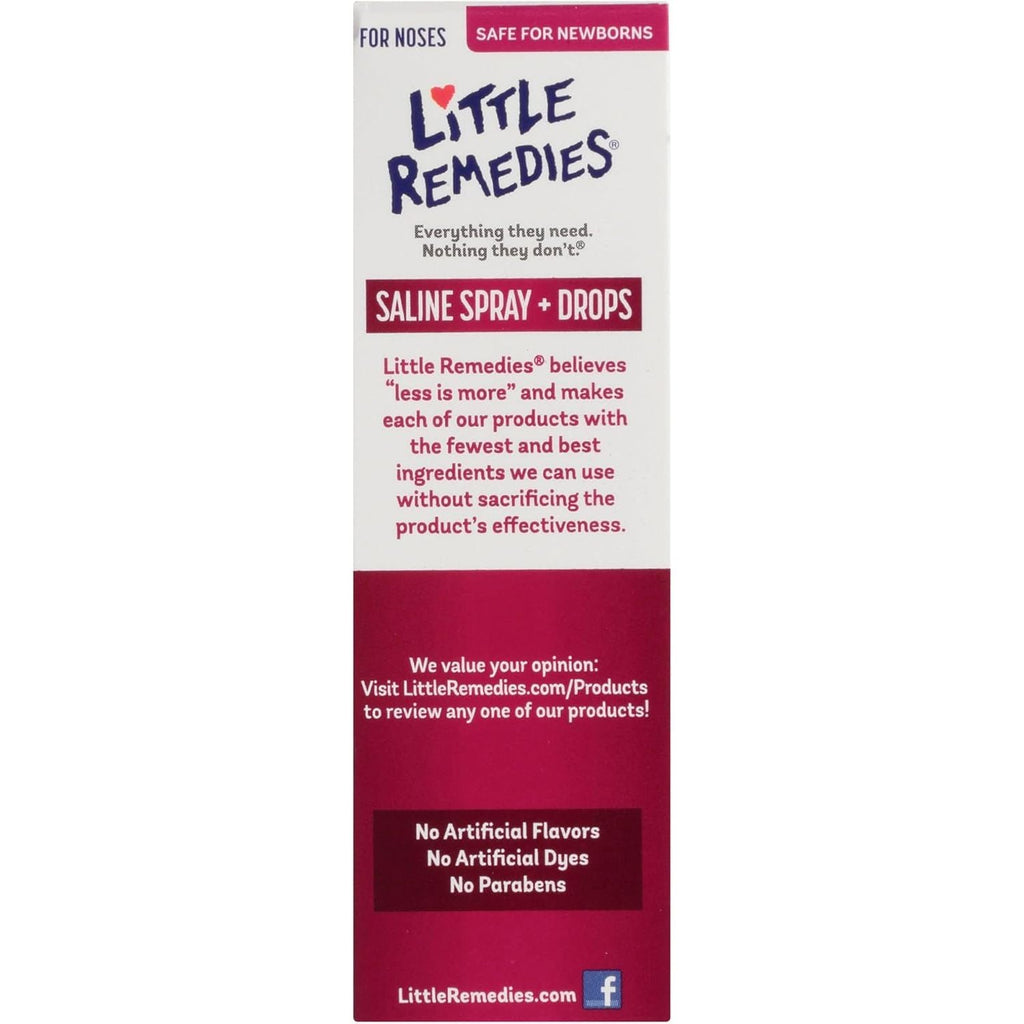 Buy now Little Remedies Saline Spray and Drops, Safe for Newborns, 0.5 fl oz at indiglob india