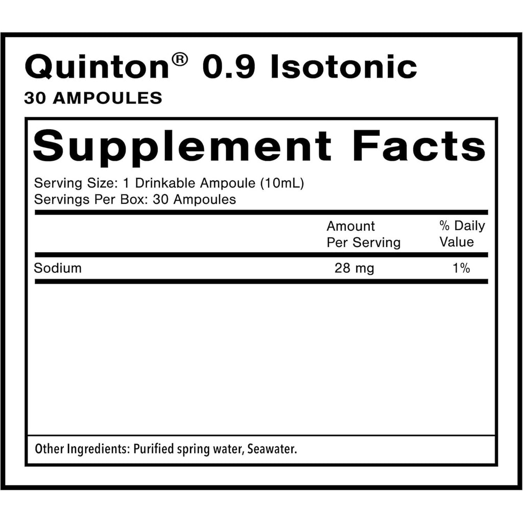 Quicksilver Scientific Original Quinton, 30 Single Serving Vials