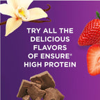 Ensure High Protein Vanilla Nutrition Shake with Fiber, Ready to Drink, 16g Protein and 27 Vitamins and Minerals, 8 fl oz, 6 Pack