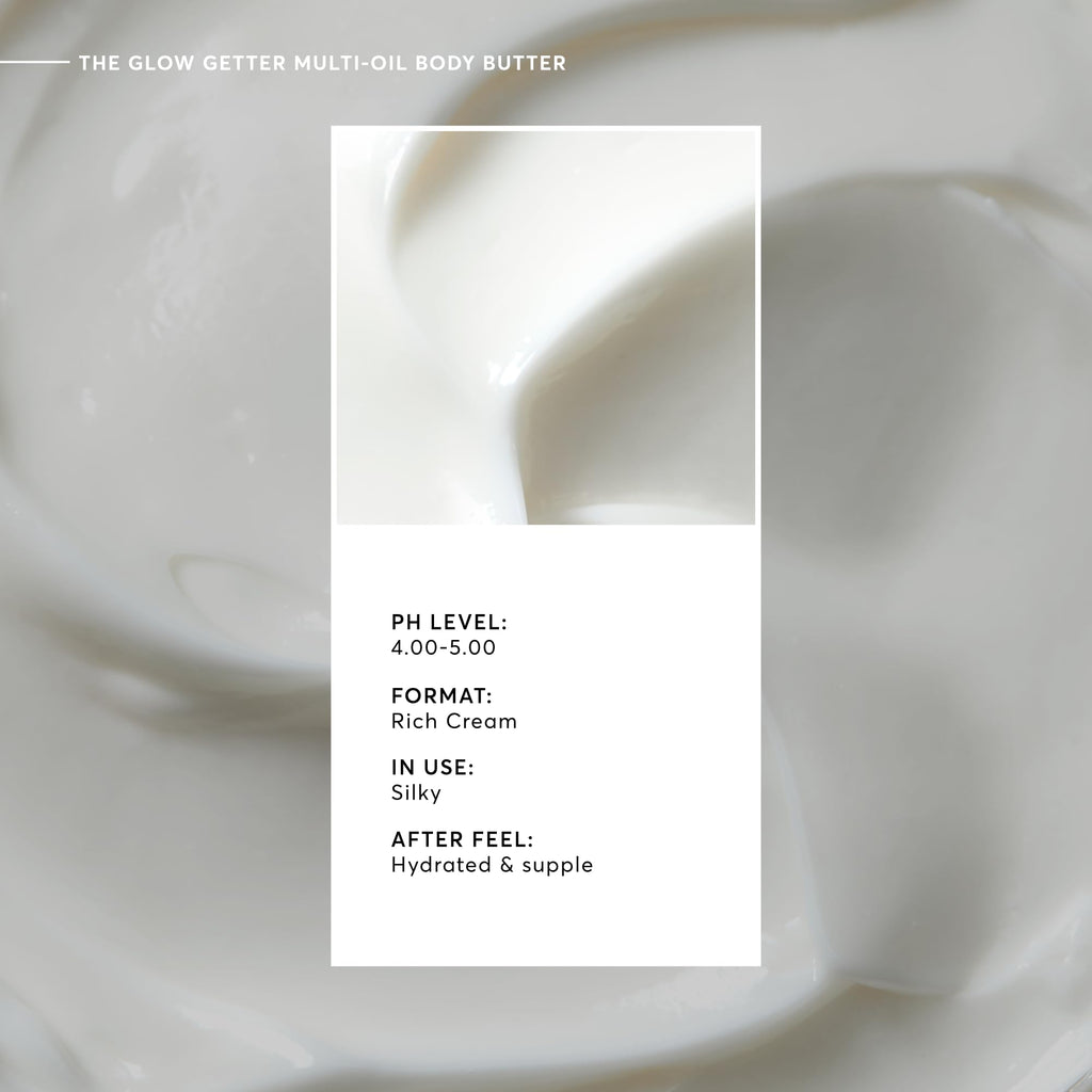 Naturium The Glow Getter Multi-Oil Body Butter, 7.7 fl oz | Nourishing Whipped Moisturizer, Oil Infused Formula with Shea Butter, Glycerin & Squalane, Deep Hydration for All Skin Types