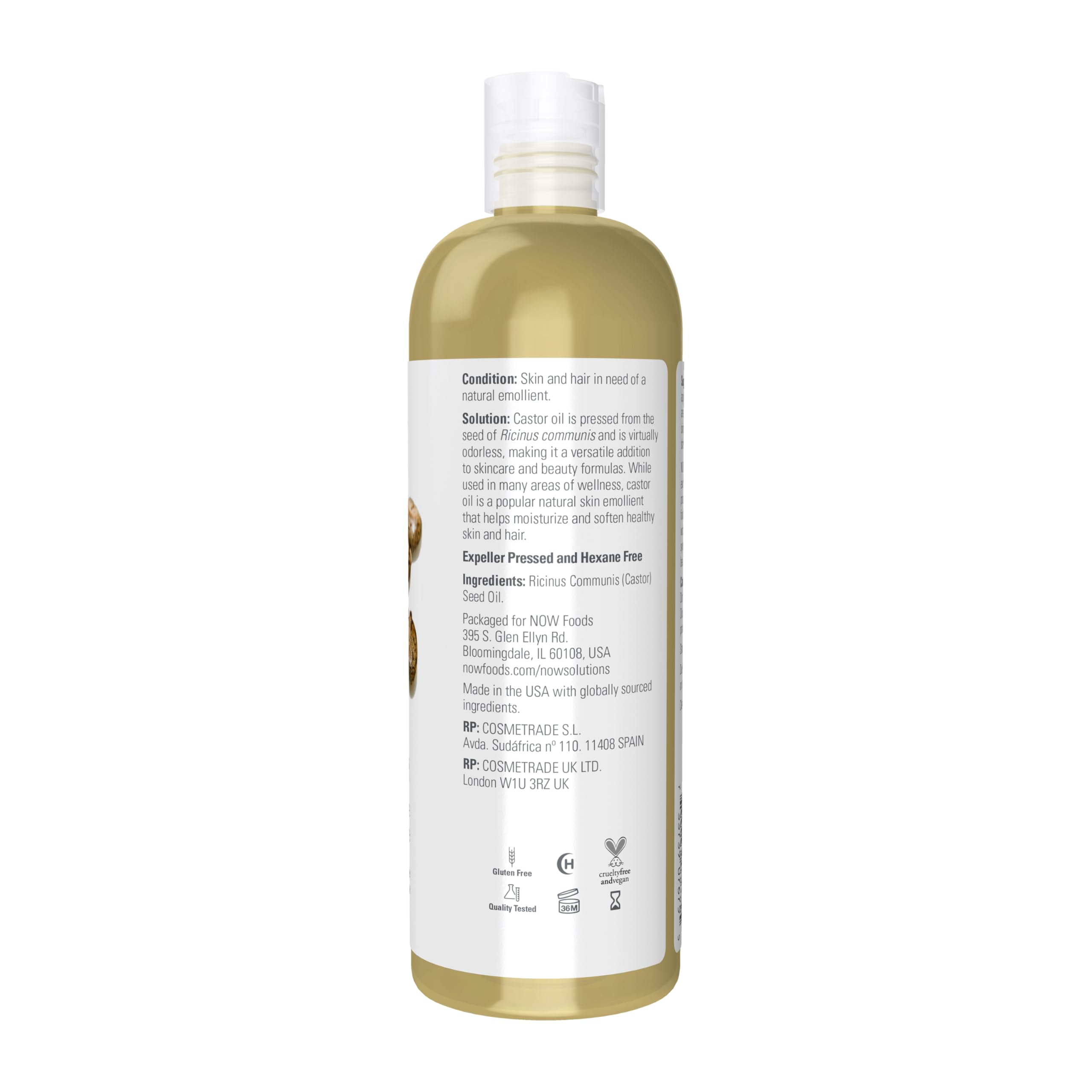 Buy now NOW Foods Solutions, Castor Oil, 100% Pure Versatile Skin Care, Multi-Purpose Skin Softener, 16-Ounce at indiglob india