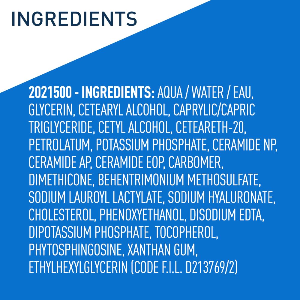 Buy now CeraVe Moisturizing Cream, Body and Face Moisturizer for Dry Skin, Body Cream with Hyaluronic Acid and Ceramides, Daily Moisturizer, Oil-Free, Fragrance Free, Non-Comedogenic, 19 Ounce at indiglob india