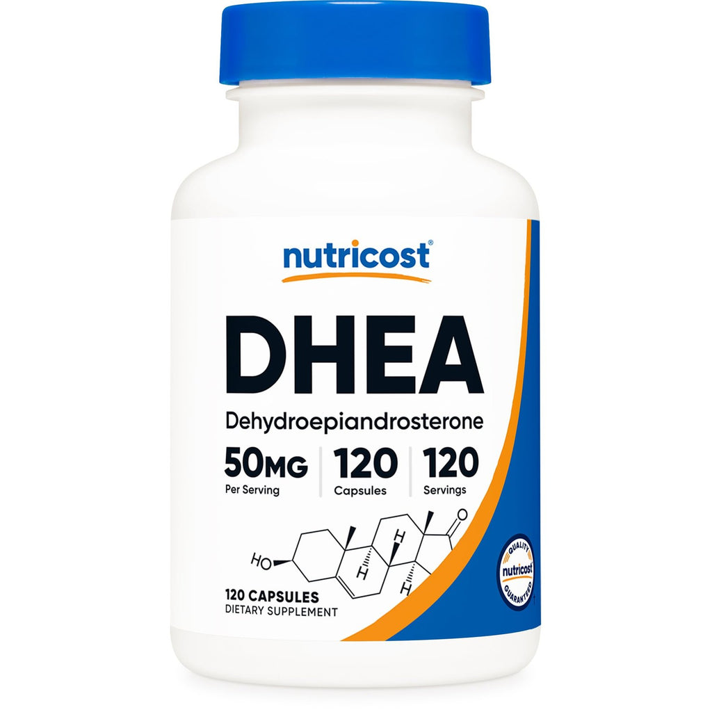 Nutricost DHEA 50mg, 240 Capsules, Gluten Free, Soy Free Supplement | GMO-Free