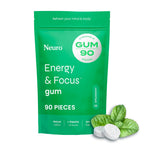 Buy now Neuro Energy & Focus Gum - 40mg Natural Caffeine Gum & Nootropic Energy Supplement with L-Theanine & B Vitamins - Sugar Free, Vegan - Peppermint, 90ct at indiglob india