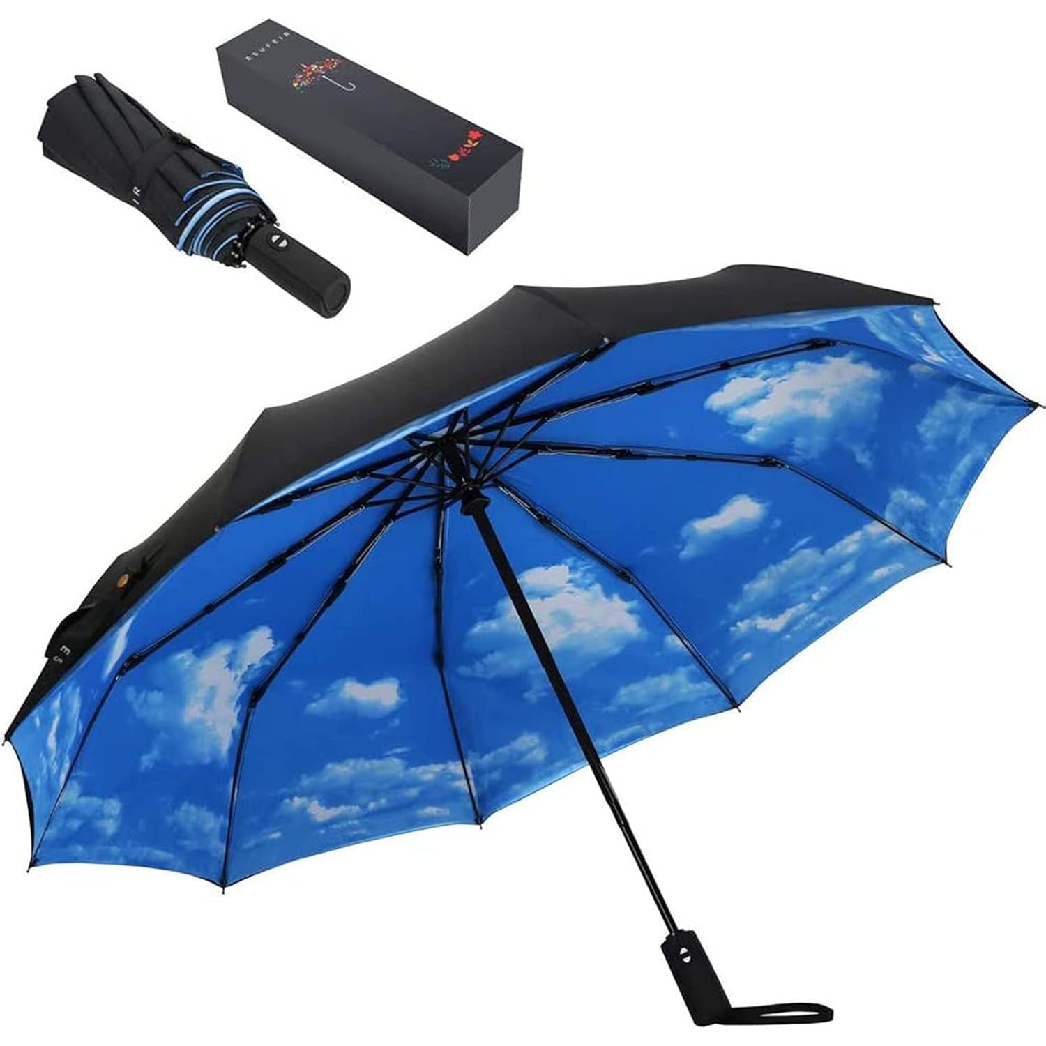 Buy now ESUFEIR Mini Travel Sun Umbrella for Purse With Case,Small Compact UV Umbrella Protection Sun,Lightweight Portable Parasol Windproof for Women Men Kids (Pink) blue1 at indiglob india