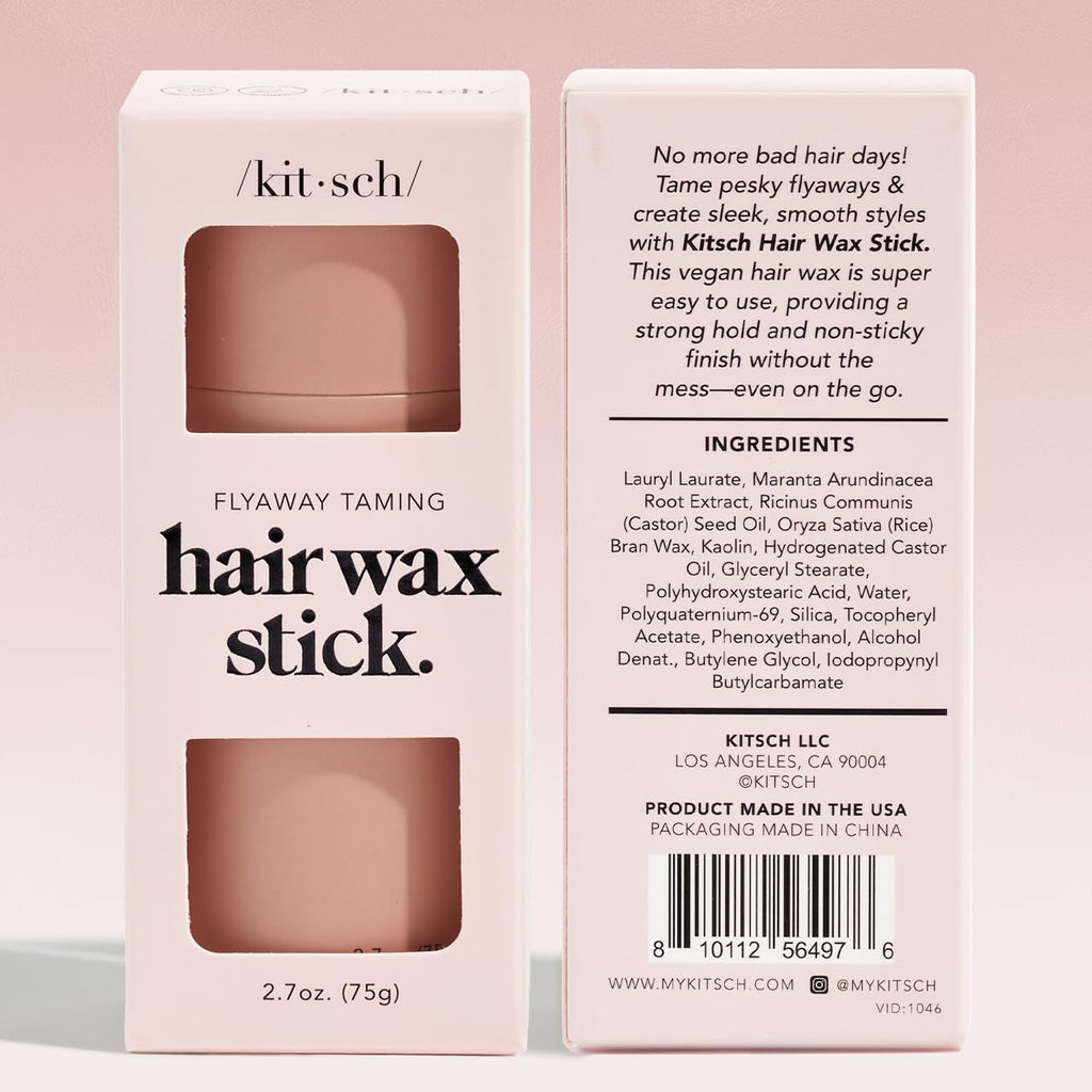 Buy now Kitsch Hair Wax Stick for Women & Men - Anti-Frizz and Fly Away Hair Tamer, No Residue Hair Finishing Stick | All Day Hold Styling Product - 2.7 oz at indiglob india
