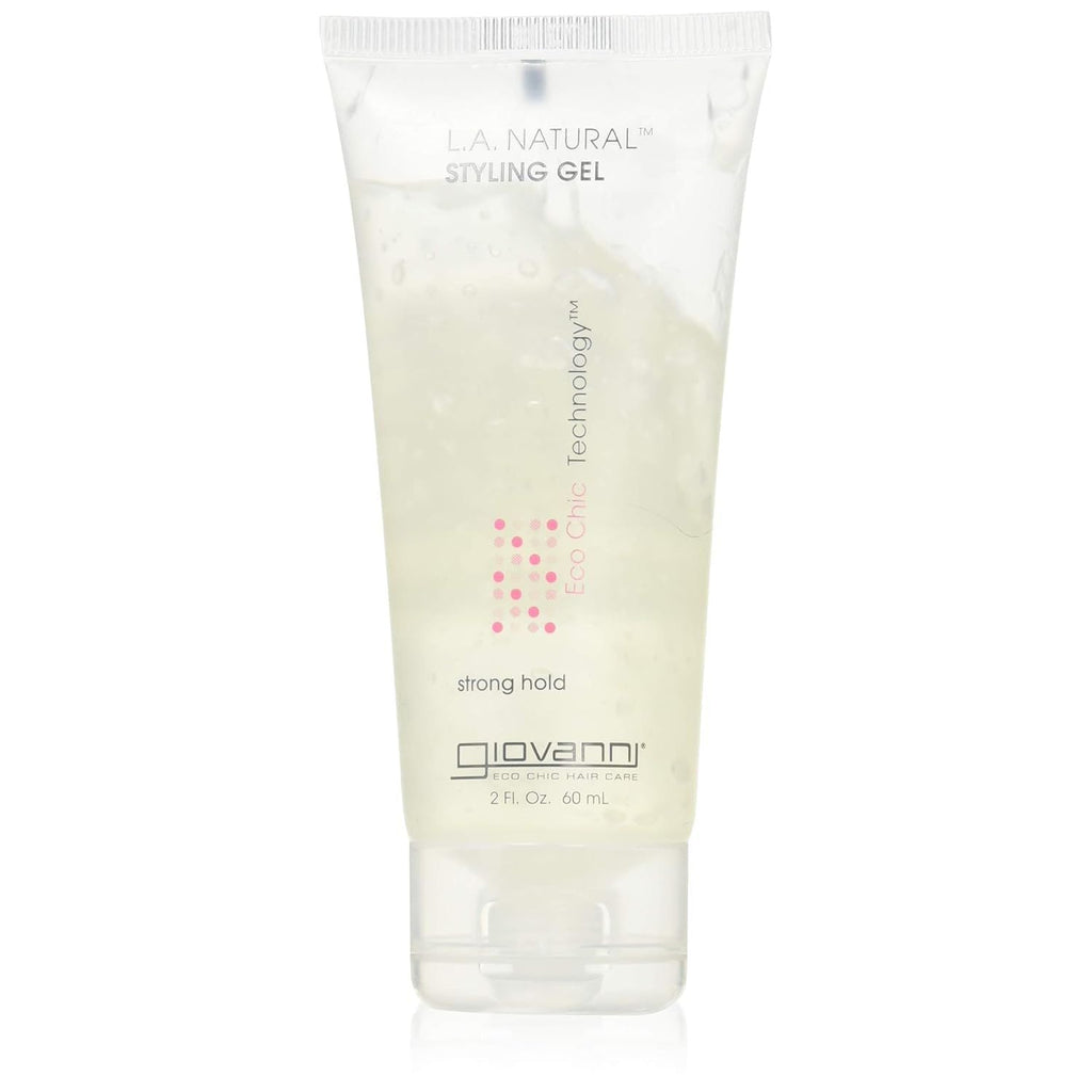 Buy now GIOVANNI COSMETICS L.A. Natural Styling Gel - Strong Hold, Eco Chic Technology, Grapefruit seed extract, Aloe Vera leaf juice, Vitamins & Minerals, Nourish Your Hair, Frizz-Free - 2 Oz at indiglob india