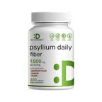 Psyllium Husk 1500mg Per Serving, 300 Capsules – 3 in 1 Fiber Supplement with Inulin & Acacia Complex – Natural Soluble Fiber, Supports Digestive Health* – Plant Based, Non-GMO