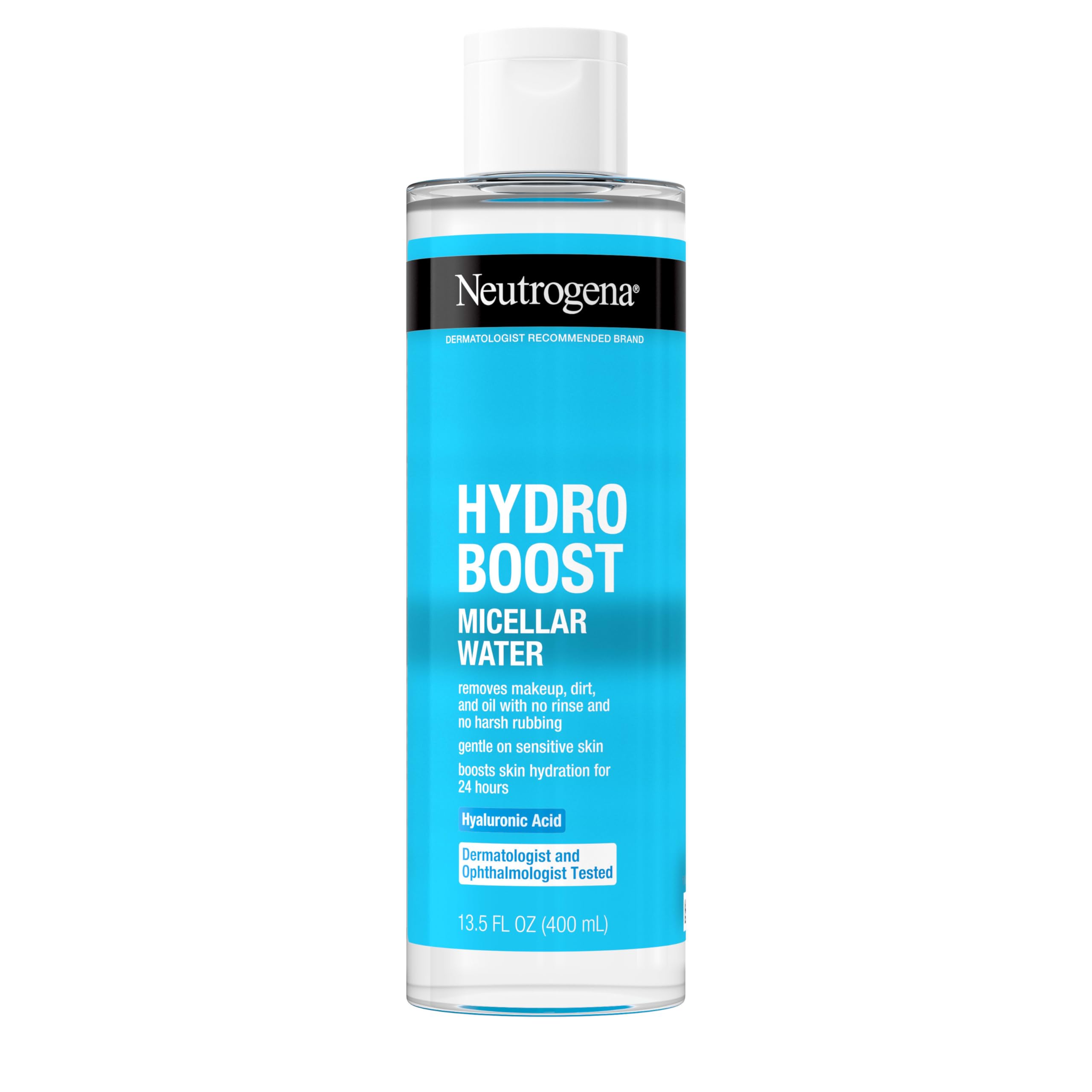 Buy now Neutrogena Hydro Boost Micellar Water with Hyaluronic Acid, Micellar Cleansing Water for Sensitive Skin, Removes Makeup, Dirt & Oil, Alcohol-Free, 13.5 fl oz at indiglob india