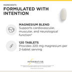 Integrative Therapeutics Magnesium Glycinate Plus - Cardiovascular Support Supplement* - Supports Brain & Muscular Function* - 120 Count (60 Servings)