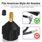 2Pcs Inflatable Boat SUP Pump Adapter, Premium Conventional Air Adapter, Sturdy SUP Air Adapter,Quickly Inflation and Strong Sealing Pump Adapter, for Inflatable Boat, Paddleboard and Kayak