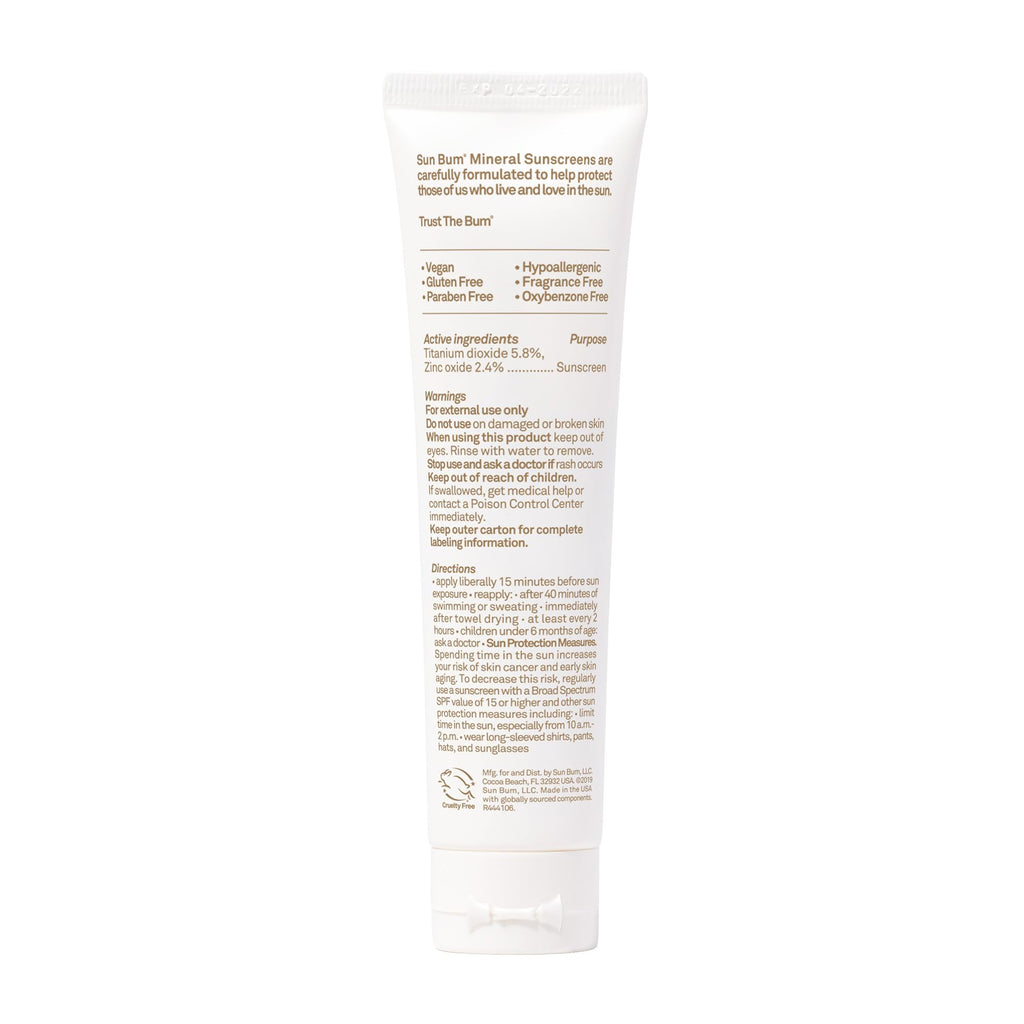 Buy now Sun Bum Mineral SPF 30 Tinted Face Sunscreen - Matte Primer - Broad Spectrum Moisturizing Sunscreen with Vitamin E - Hawaii 104 Act Compliant (Without Octinoxate & Oxybenzone) - Travel Size 1.7 oz at indiglob india