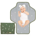 Buy now Baby Portable Changing Pad Travel - Waterproof Compact Diaper Changing Mat with Built-in Pillow - Lightweight & Foldable Changing Station, Newborn Shower Gifts Sage Green at indiglob india