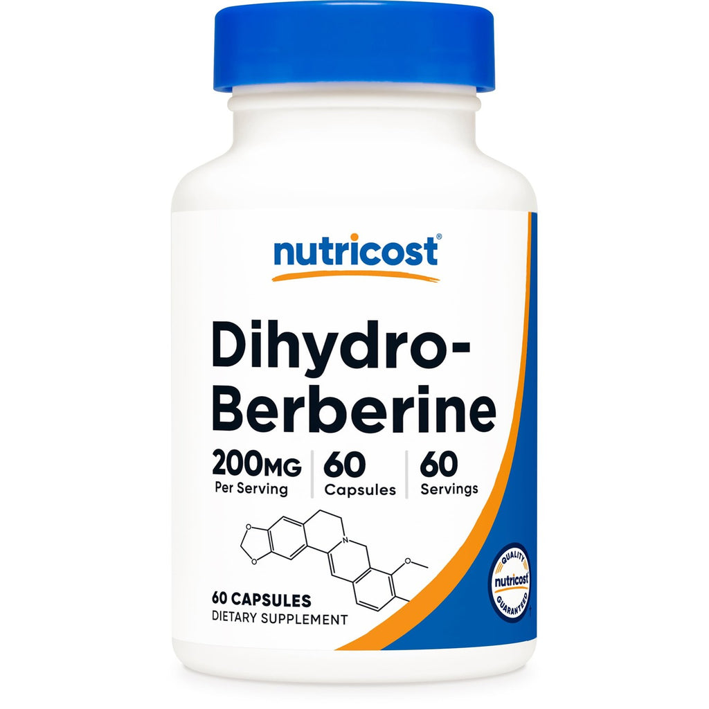 Nutricost Dihydroberberine Capsules (200mg, 60 Capsules) | More Bioavailable Metabolite of Berberine