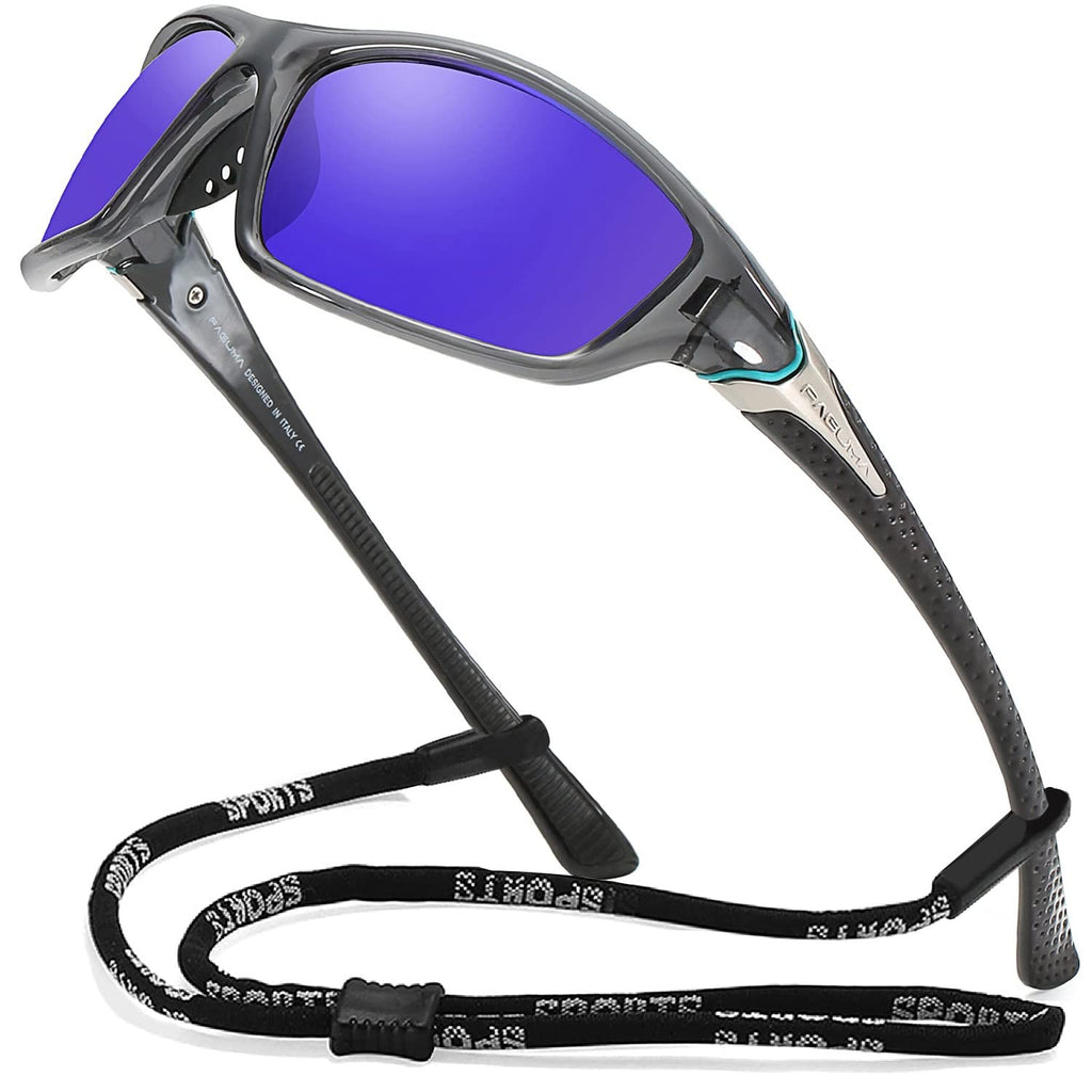 Buy now FAGUMA Sports Polarized Sunglasses For Men Cycling Driving Fishing UV400 Protection at indiglob india