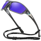 Buy now FAGUMA Sports Polarized Sunglasses For Men Cycling Driving Fishing UV400 Protection at indiglob india