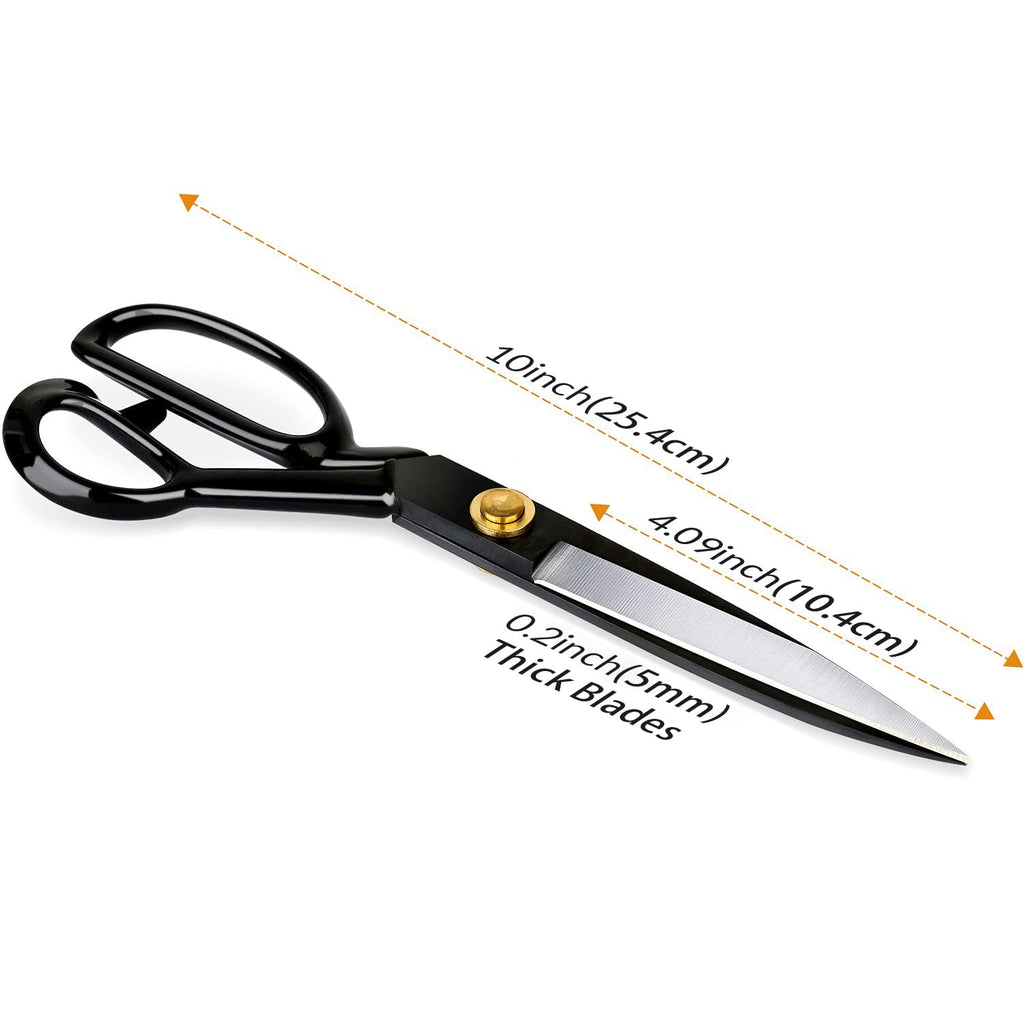 Buy now Fabric Scissors Professional 10 inch Heavy Duty Scissors for Leather Sewing shears for Tailoring Industrial Strength High Carbon Steel Tailor Shears Sharp for Home Office Artists Dressmakers at indiglob india