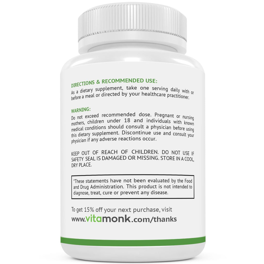 VitaMonk Low Histamine Probiotics for Histamine Intolerance and Gut Health