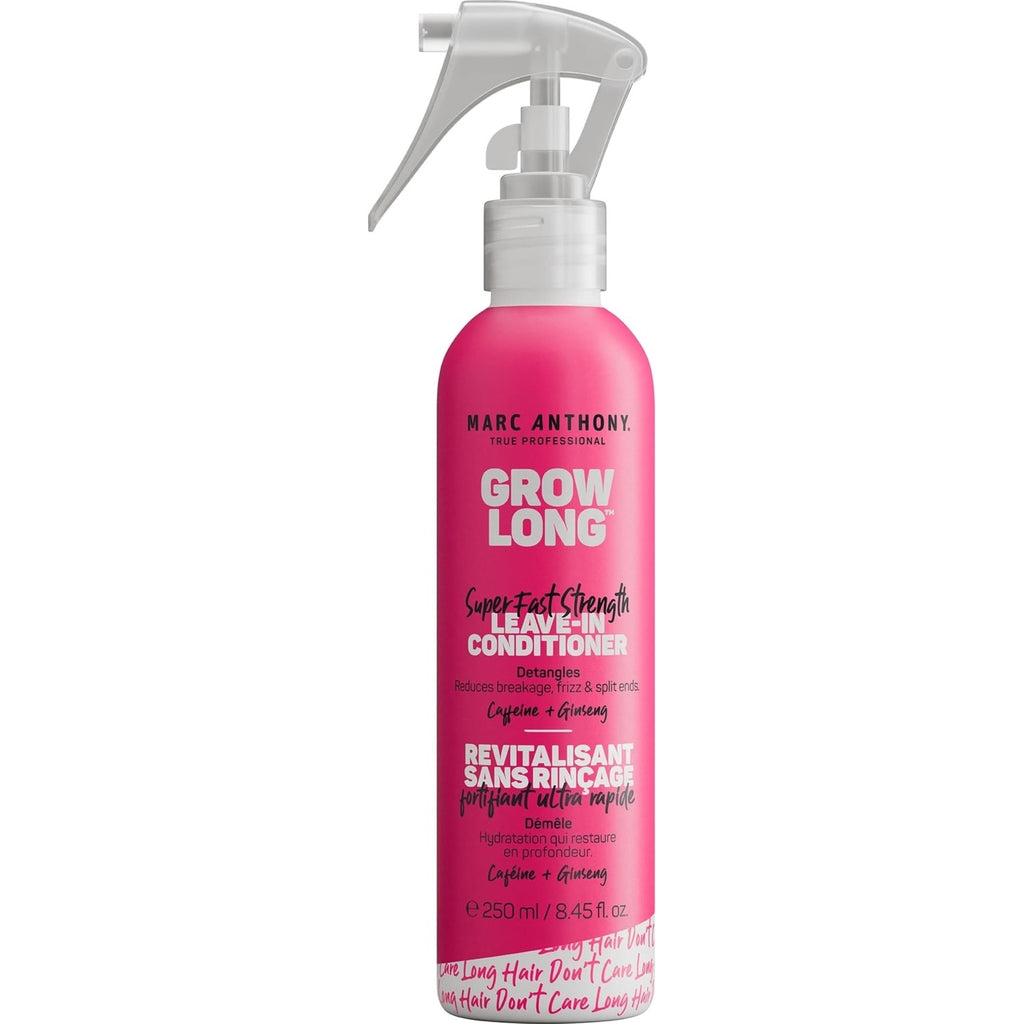 Marc Anthony Grow Long, Detangling Leave-In Hair Conditioner Spray | Anti-Frizz Anti-Breakage Hair Care for Dry Damaged Hair & Split Ends - Biotin, Vitamin E, Caffeine & Ginseng - Sulfate Free