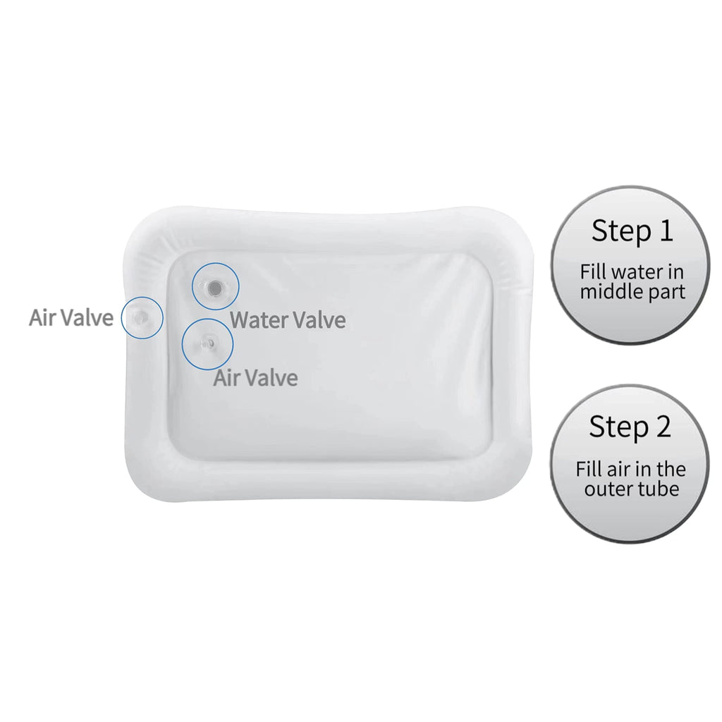 PandaEar 2 Pack Baby Tummy Time Water Mat, Inflatable Water Play Mat Toys