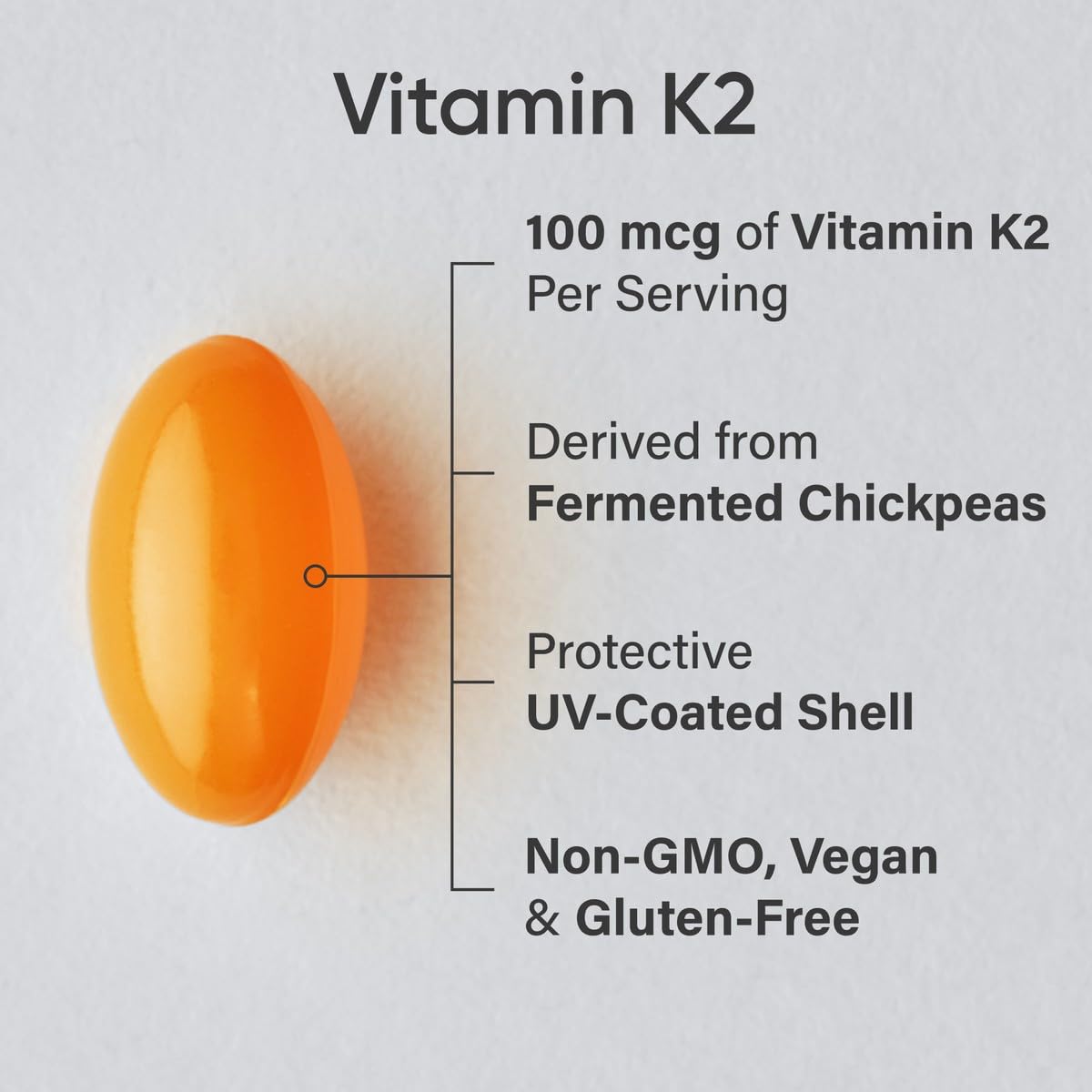 Sports Research® Vitamin K2 as MK-7 100mcg, 60 Count Plantgels™ | Supports Bone & Heart Health w/Highly Bioavailable MK-7 & Coconut MCT oil for Better Absorption · Plant-Based, Soy-Free